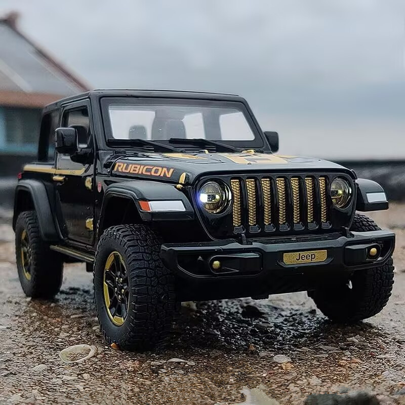 Kids Toys Jeep - 1:18 jeepy Wrangler Rubicon ze stopu