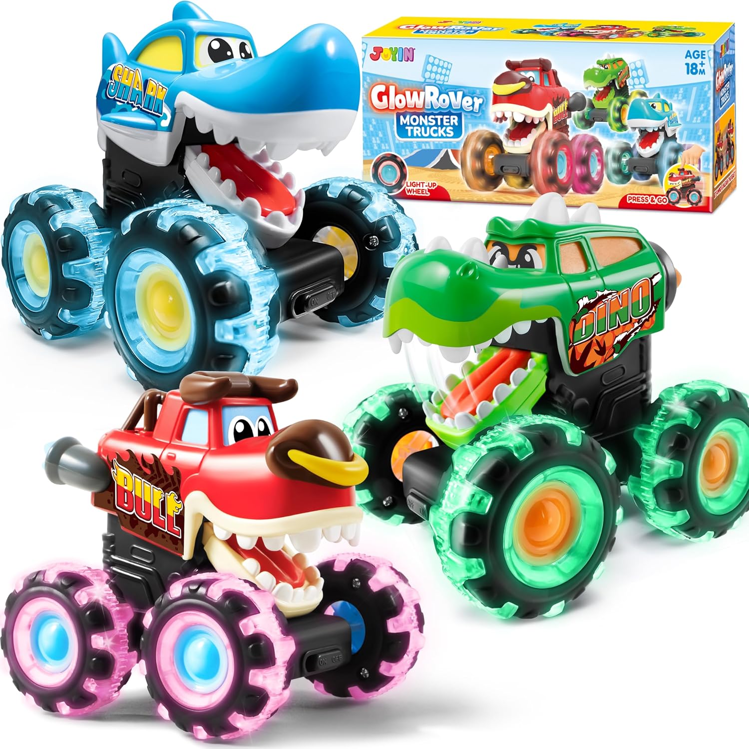 Kids Toys Boys - JOYFY 3-pak Samochodzików Monster Truck z