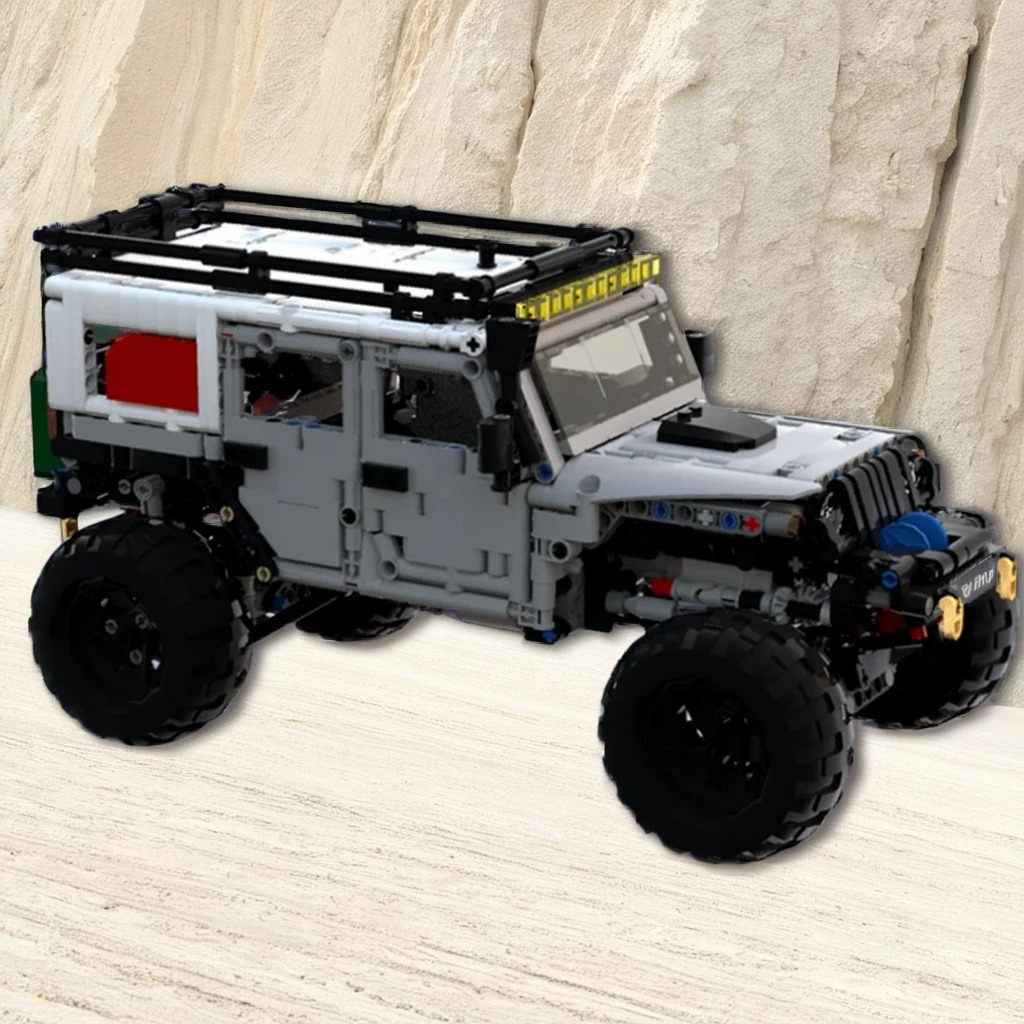 Kids Toys Jeep - 1260 elementów MOC LXF Jeep Wrangler
