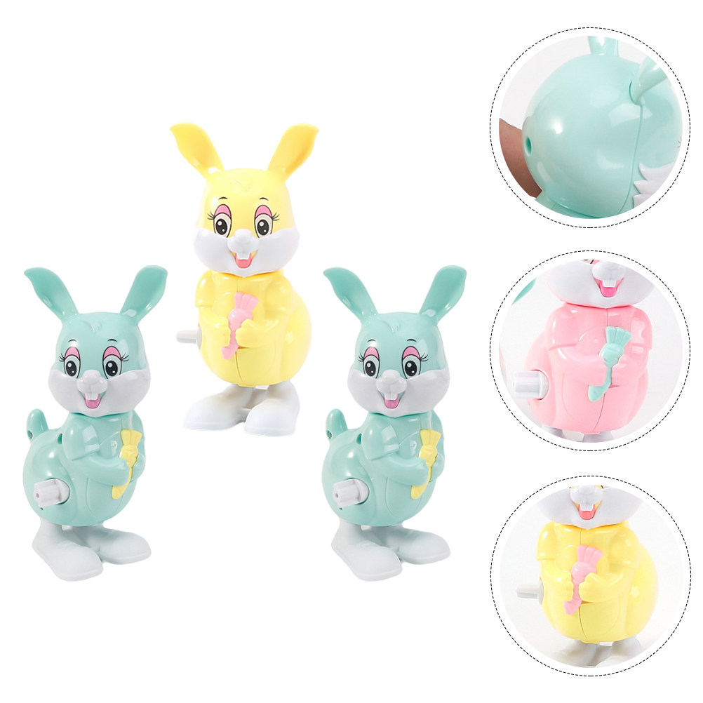 Kids Toys Easter - 3 szt. Nakręcane plastikowe zabawki w
