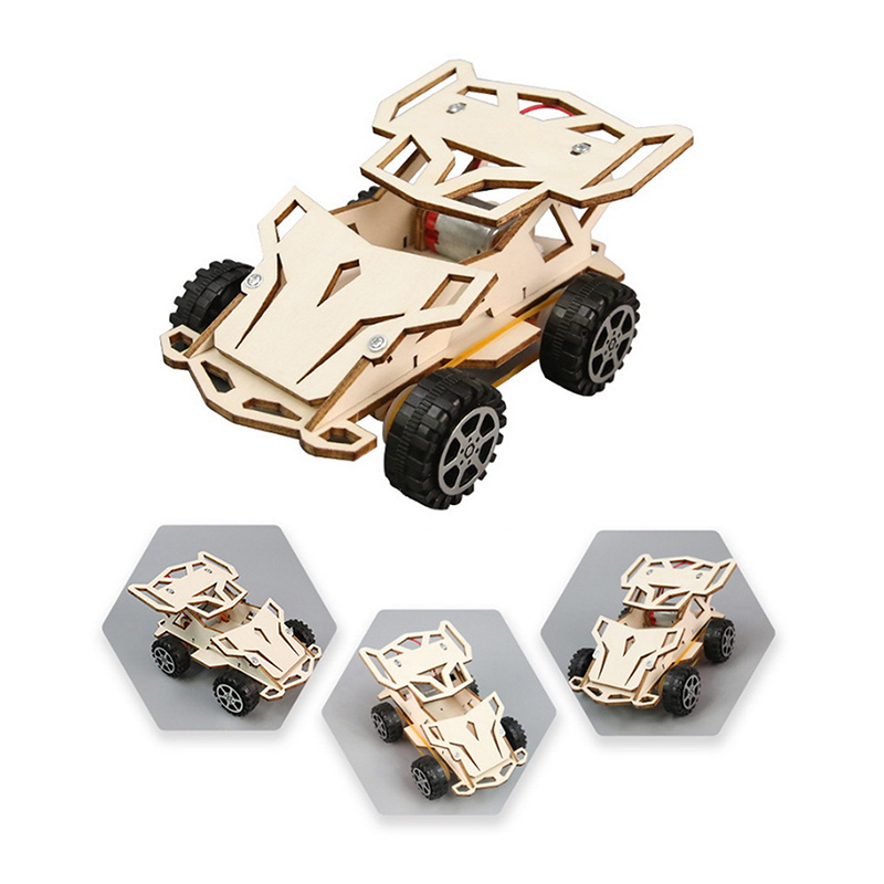 Kids Toys Jeep - Zabawka techniczna DIY dla dzieci; Drewniany