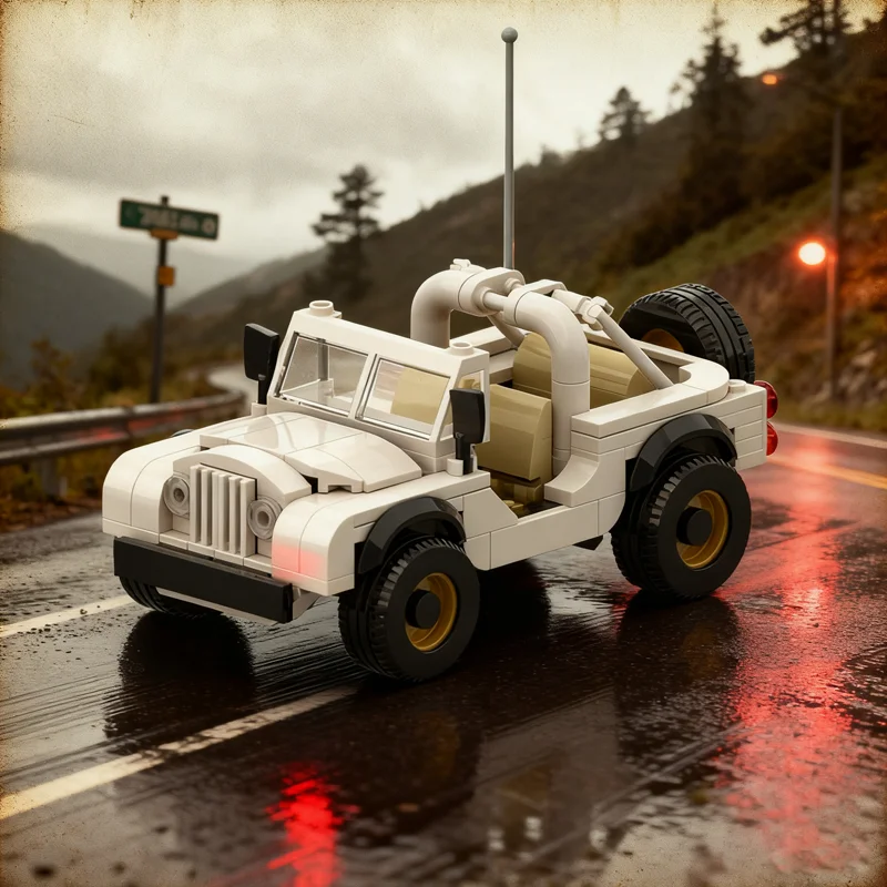 Kids Toys Jeep - 202 elementy MOC Jeep CJ 7