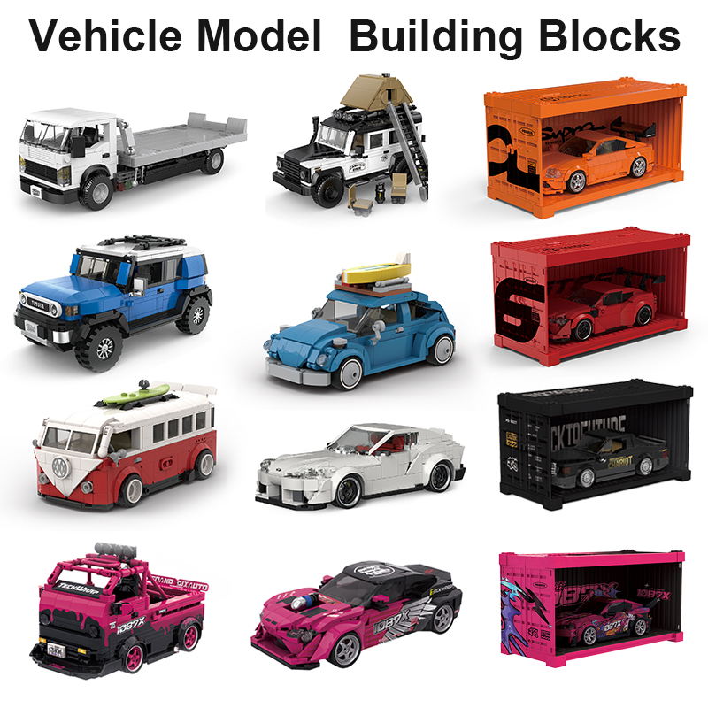 Kids Toys Jeep - MOULDKING Seria Luksusowych Samochodów Klocki Konstrukcyjne