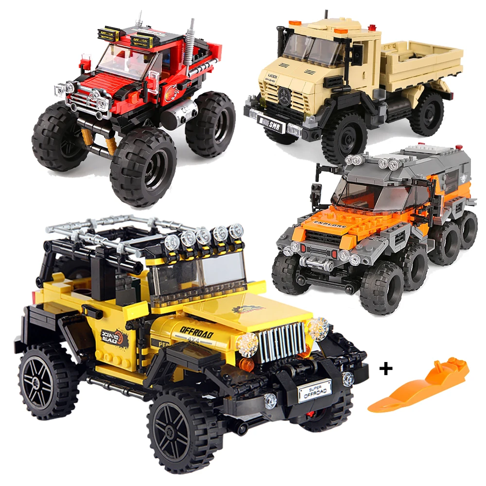 Kids Toys Jeep - DIY samochód ciężarowy zestaw klocków budowlanych