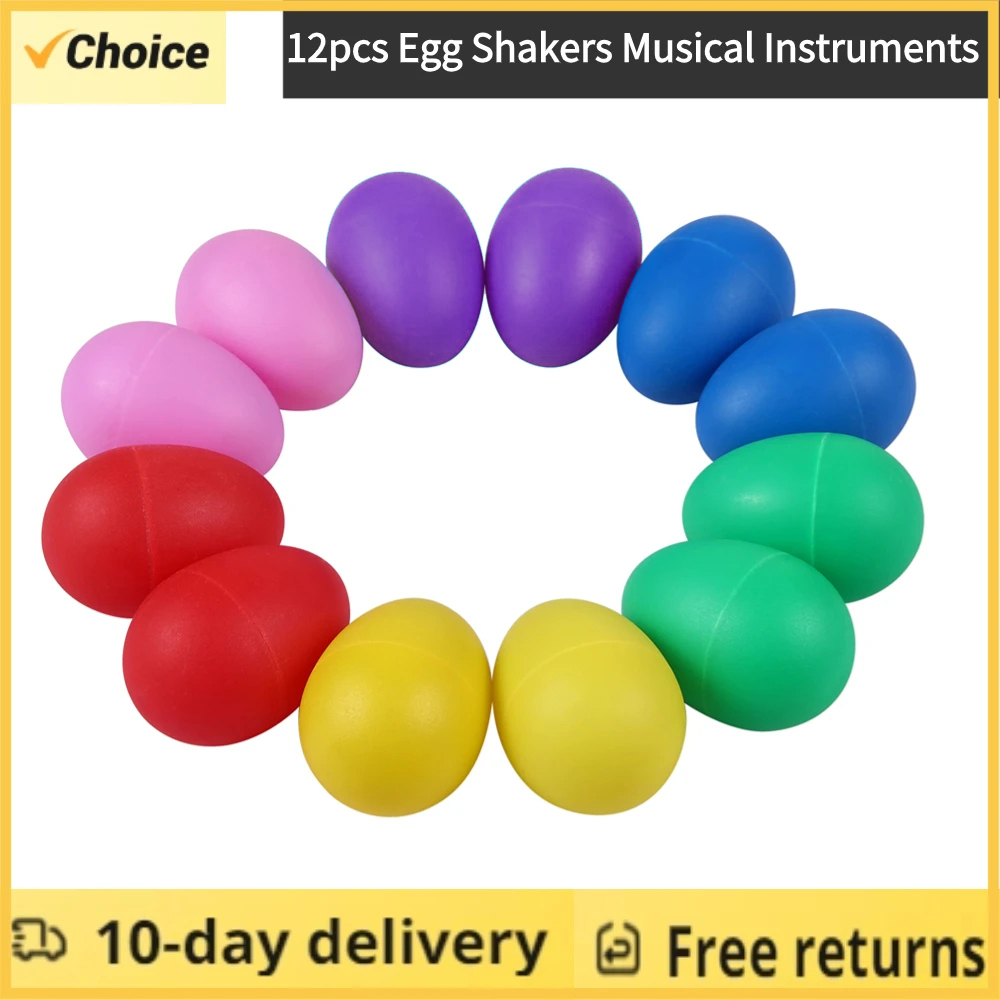 Kids Toys Easter - 12 SZTUK Jajek Wielkanocnych z Dźwiękiem