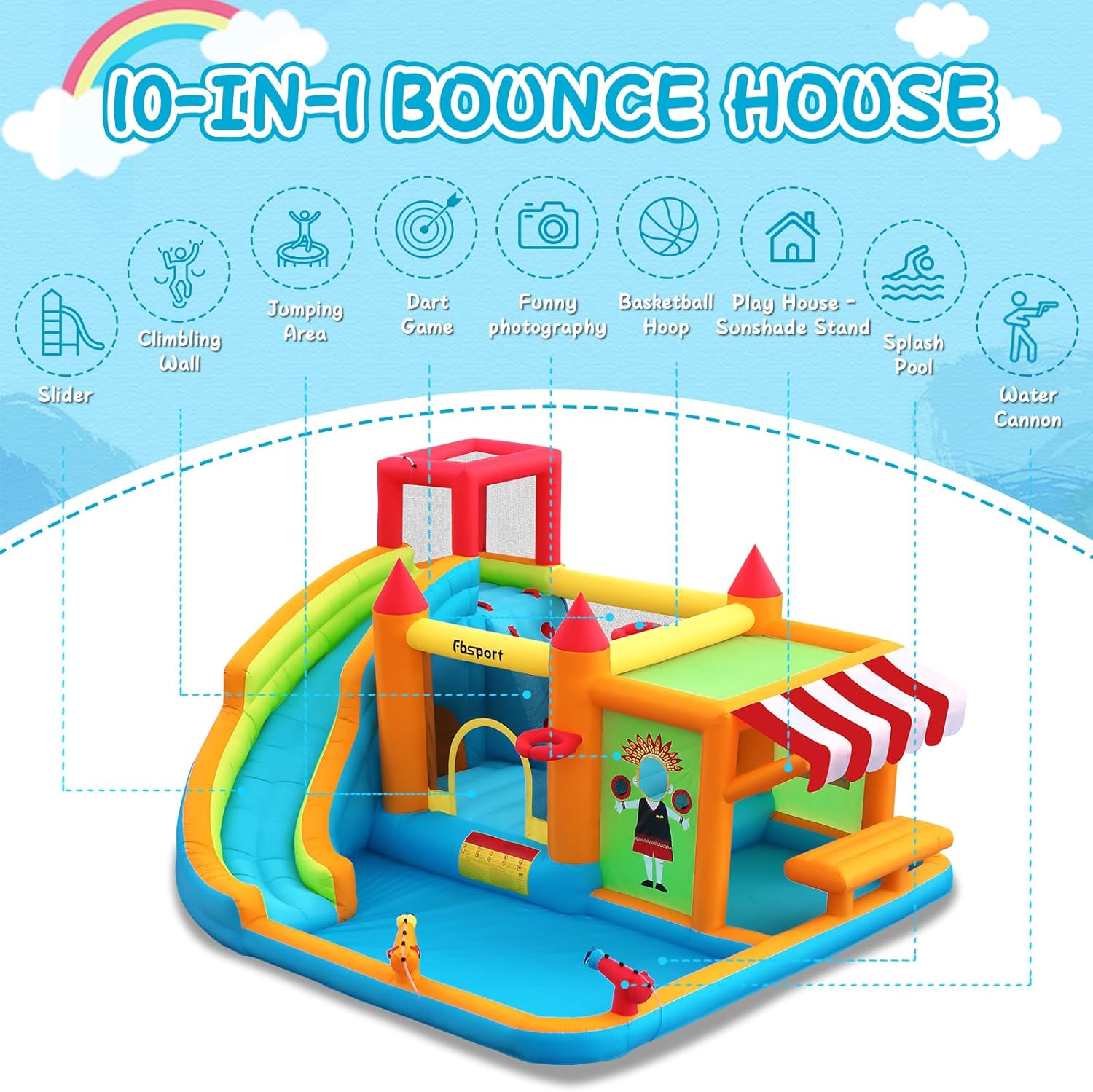 Nadmuchiwana zjeżdżalnia wodna – Kids Toys House recenzja i cena