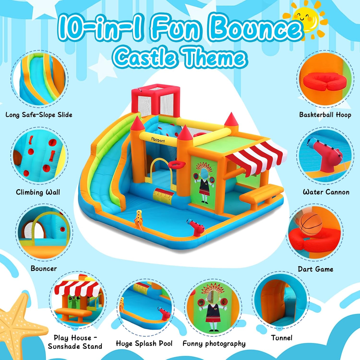 Nadmuchiwana zjeżdżalnia wodna – Kids Toys House recenzja i cena