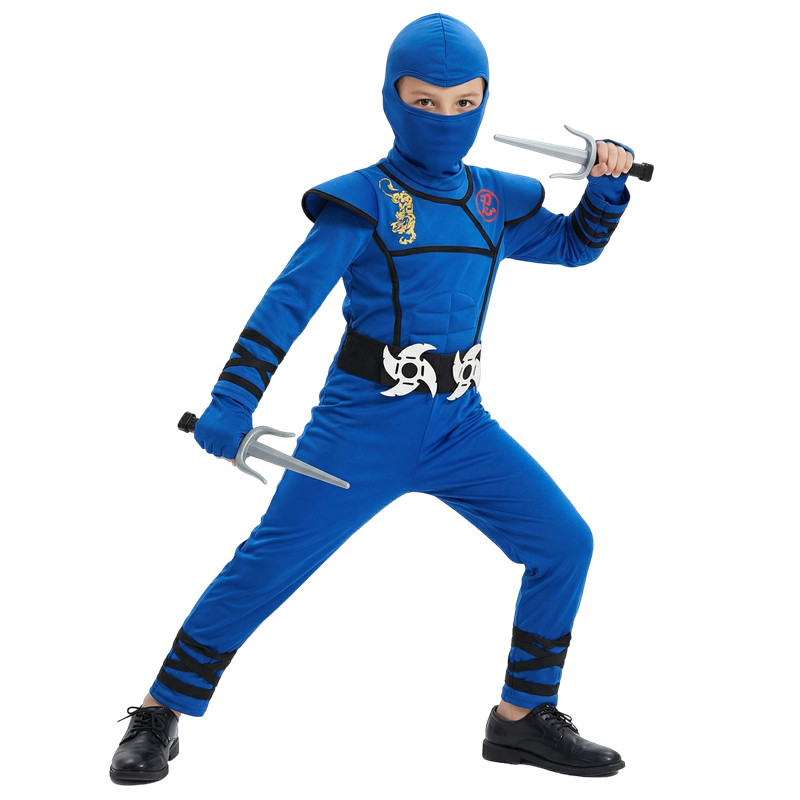 Czarno-niebieski strój ninja d – Kids Toys Set recenzja i cena
