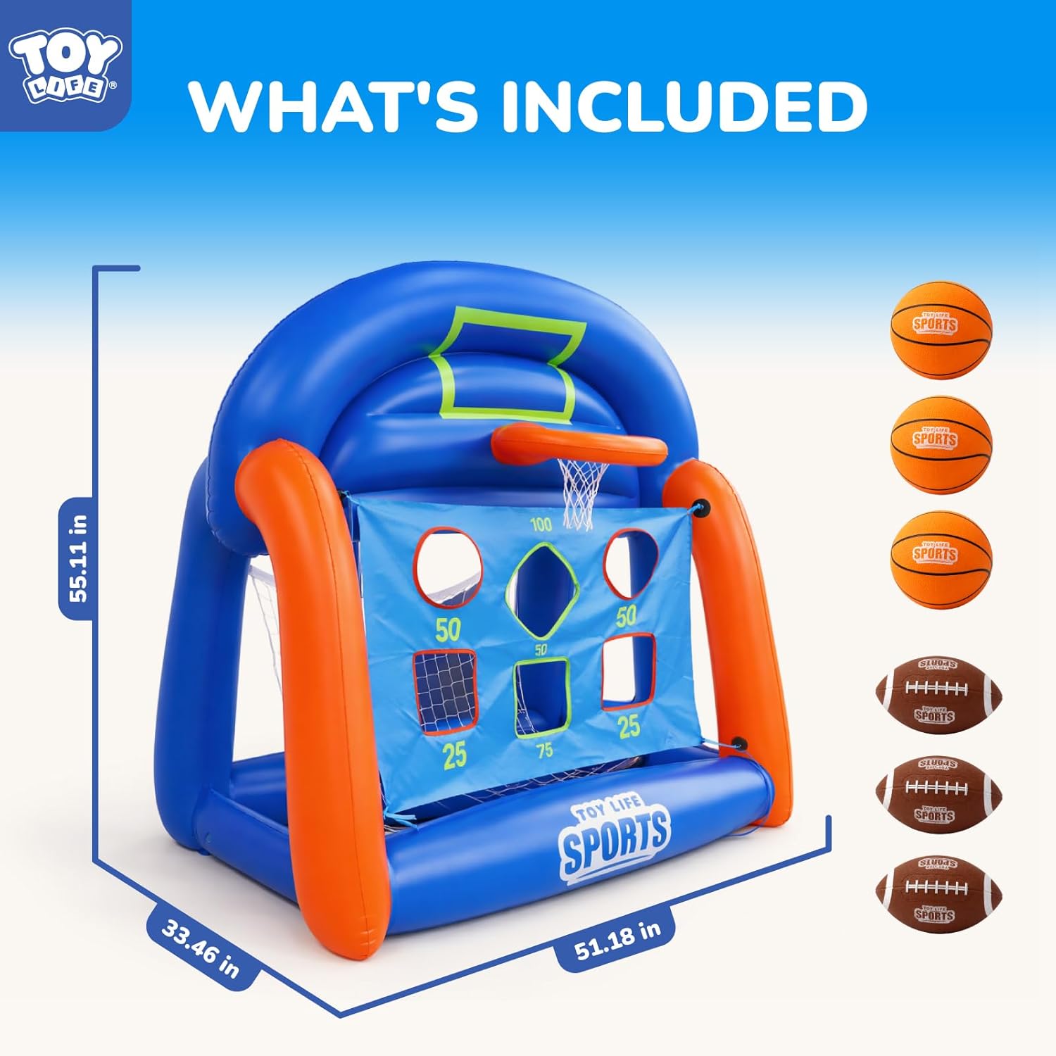 Nadmuchiwane gry wodne do base – Kids Toys Set recenzja i cena