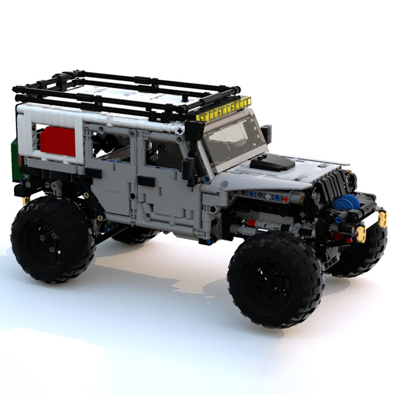 1260 elementów MOC LXF Jeep Wr – Kids Toys Jeep recenzja i cena
