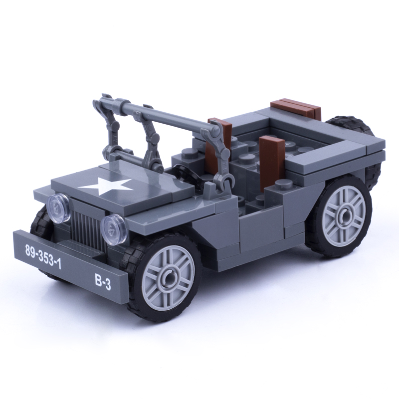 MOC WW2 wojskowe US figurki Wi – Kids Toys Jeep recenzja i cena