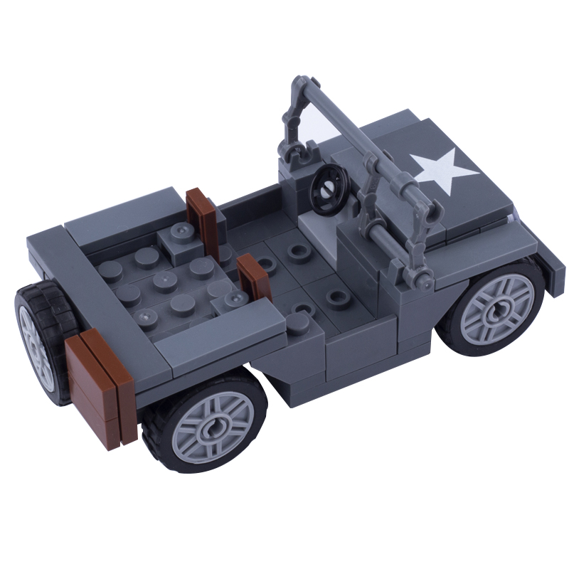 MOC WW2 wojskowe US figurki Wi – Kids Toys Jeep recenzja i cena
