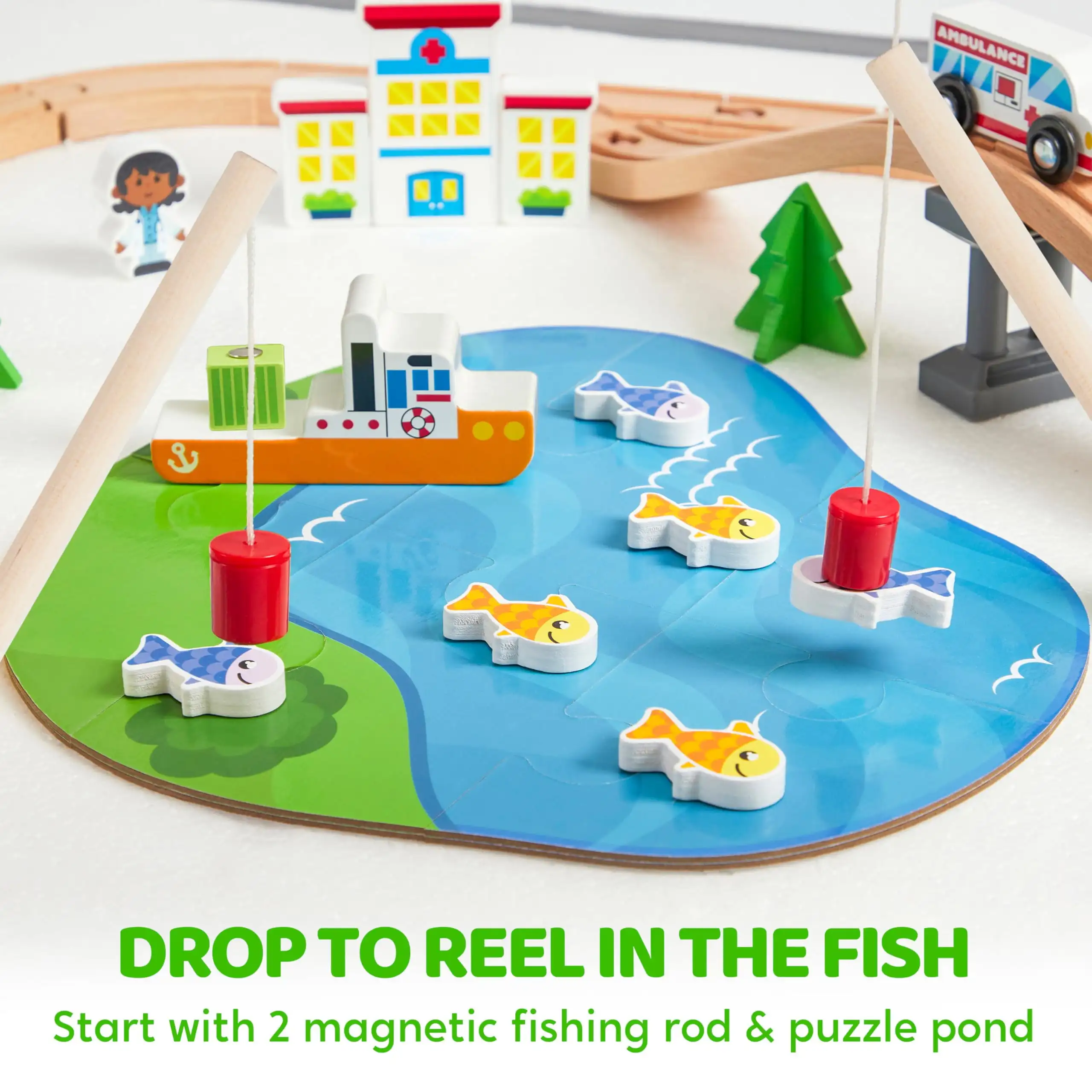 Joyfy 110/60 elementów Drewnia – Kids Toys Set recenzja i cena